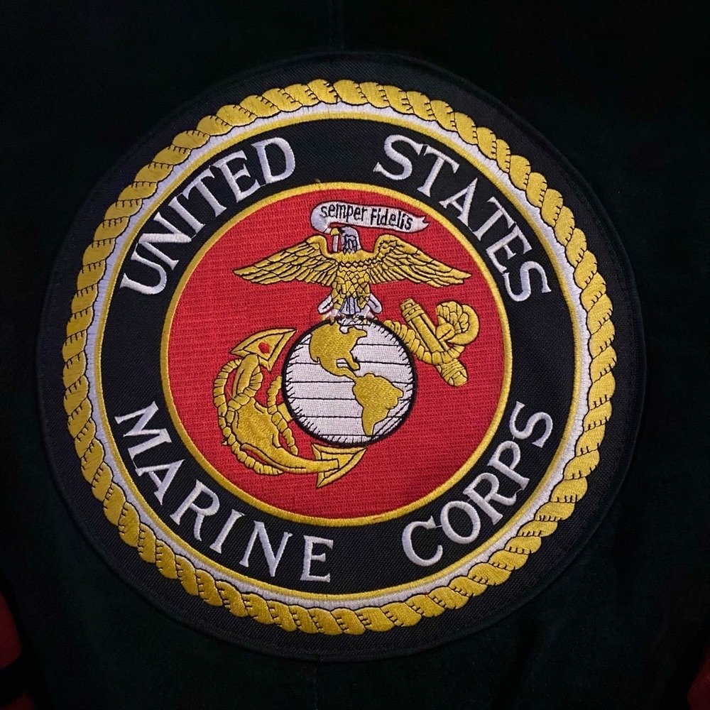 USMC - SUEDE/LEATHER BOMBER JACKET! - Picture 2 of 9